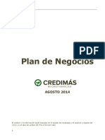 Plan de Negocios Credimas Ago 20141