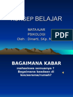 KONSEP BELAJAR