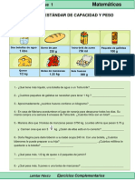 5to Grado - Matemáticas - Unidades de Capacidad y Peso