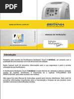 Manual Panificadora Multipane Touch N Britânia