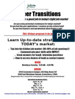 Career Transitions: Learn Up-To-Date Strategies For TODAY's Market