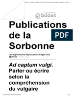 Les Expressions de Puissance D'agir Chez Spinoza - Ad Captum Vulgi