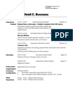 Heidi Bosmans Resume