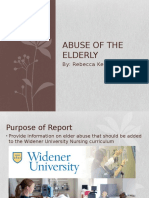 Abuse of The Elderly