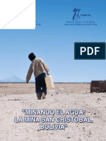 Minando el agua: Impactos de la mina San Cristóbal en Bolivia
