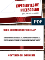 5 Expedientes de Preescolar