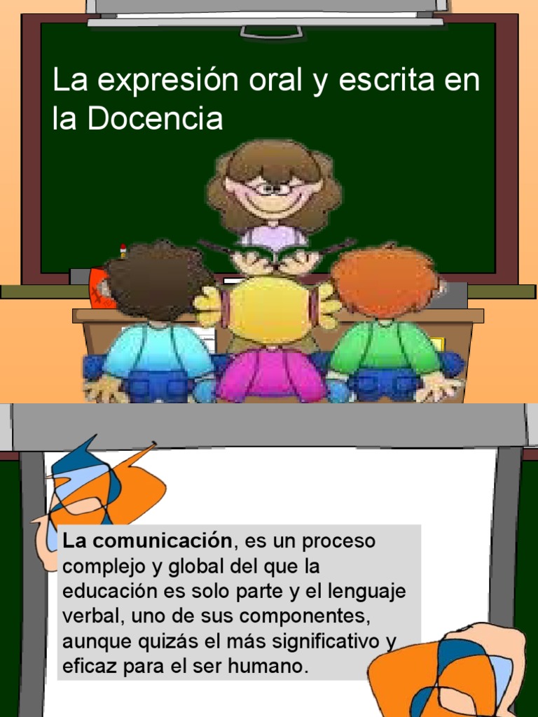 La expresión oral y escrita en la Docencia