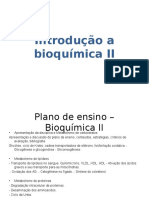 Introdução Bioquímica II