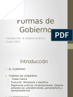 Formas de Gobierno