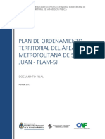 Plan de Ordenamiento Territorial del Area Metropolitana del Gran San Juan