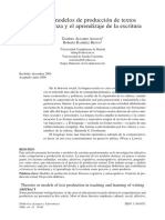 1. Teorias o Modelos de Produccion de Textos en La Enseñanza y El Aprendizaje de La Escritura