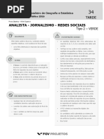 Prova120416ibge - IBGE Analista - Jornalismo - Redes Sociais (an-JRS) Tipo 2