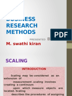 Business Research Methods: M. Swathi Kiran