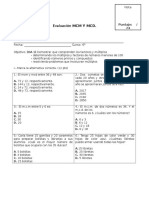 Evaluación MCM Y MCD