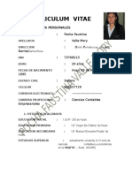 Curriculum Vitae de Pocha Imprimir