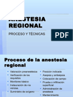Anestesia Regional: Procesos, Técnicas y Cuidados
