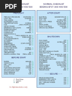 Normal Checklist BOEING B737-300/400/500 Normal Checklist BOEING B737-300/400/500
