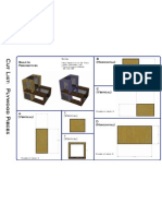 E (Vertical) : All Pieces Cut at 1/2" Thick Final Thickness 1/2" Total Plywood Needed: 48"x1/2"x96"