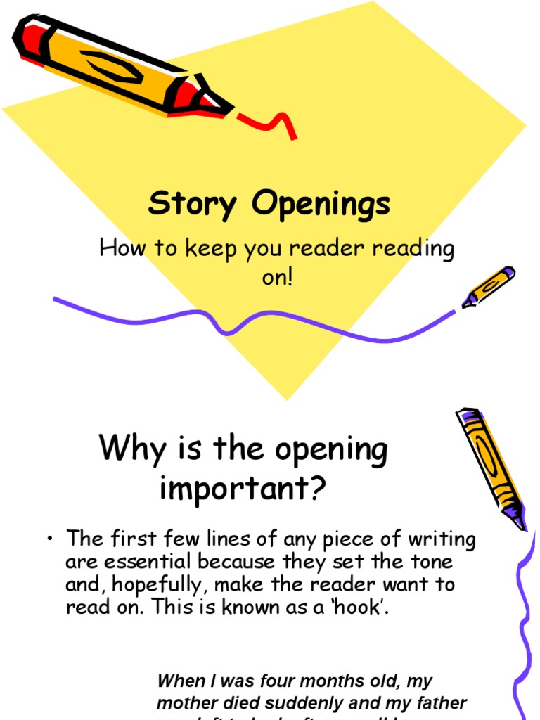 Story Openings PDF Novels Leisure