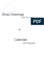 Shop Drawings: With Cut Lists