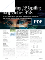 Implementing DSP Algorithms Using Spartan-3 Fpgas