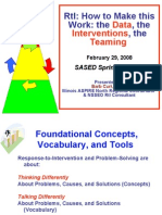 Rti: How To Make This Work: The, The, The: Data Interventions Teaming