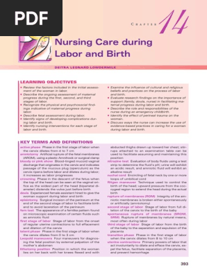 Nursing Care During Labour And Birth Lowdermilk Childbirth Pregnancy