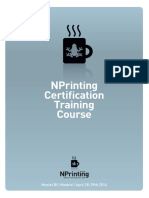 NPrinting Certification Training Course Tutorials PDF