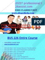 BUS 226 ASSIST Professional Tutor Bus226assist.com