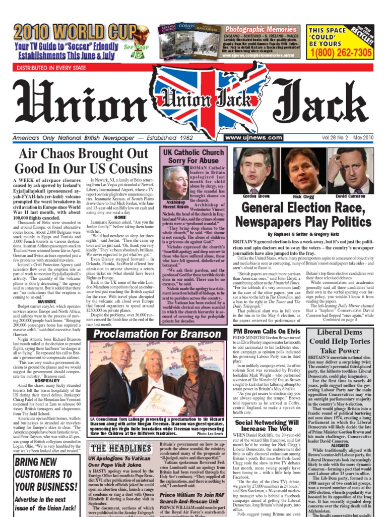 Union Jack News - May 2010 | PDF | Conservative Party (Uk.