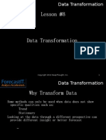 Forecast It 8. Data Transformations
