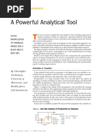 A Power Ful Analytical Tool: Esign of Experiments