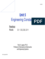 Engineering Constants: Unit 5