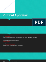 Critical Appraisal Obsesiv Compulsive