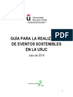 Guía para La Realización de Eventos Sostenibles en La URJC