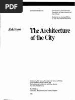 Rossi Aldo The Architecture of The City OCR Parts Missing