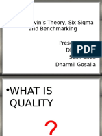 David Garvin's Theory, Six Sigma and Benchmarking Presented By:-Dhruv Shah Sahil Shah Dharmil Gosalia