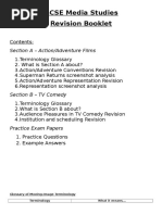 GCSE Media Revision Booklet 2016