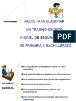 Pasos para Hacer Un Trabajo Mabel