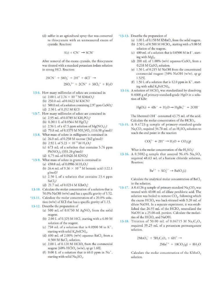 Titrimetric Analysis