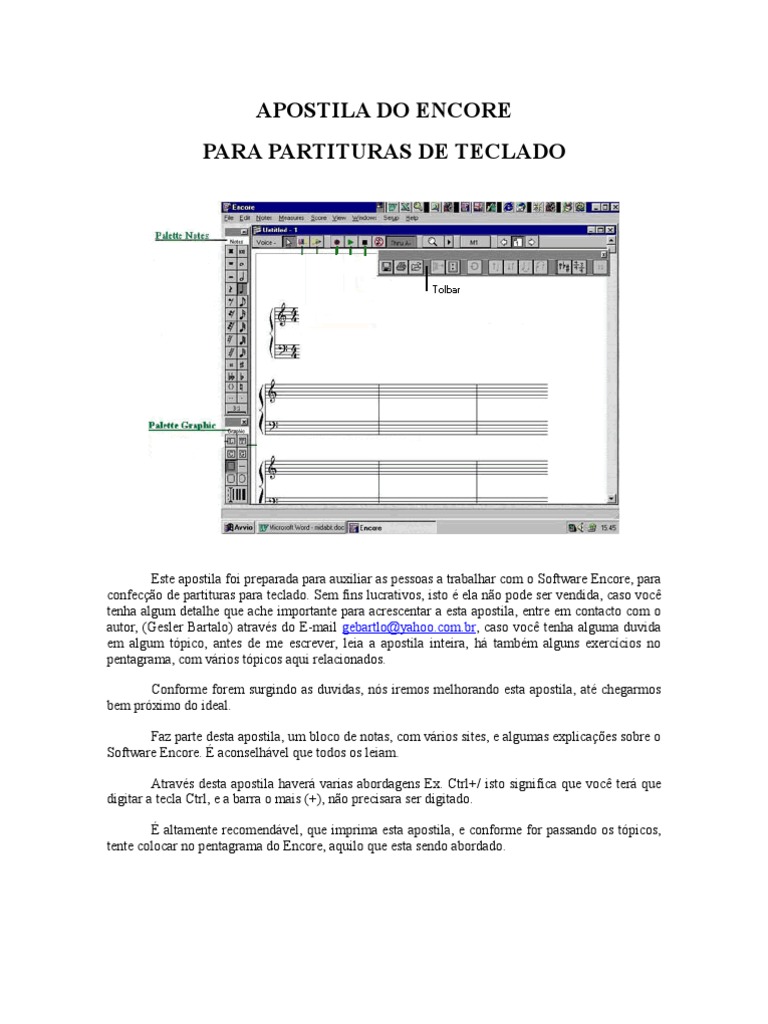 Apostila de Partituras no Encore | PDF | Composições musicais | Artes ...
