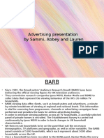 Advertisment Presentation