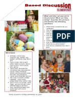 25509 Picturebased Discussion Elementary 3 Family Occasions Holidays