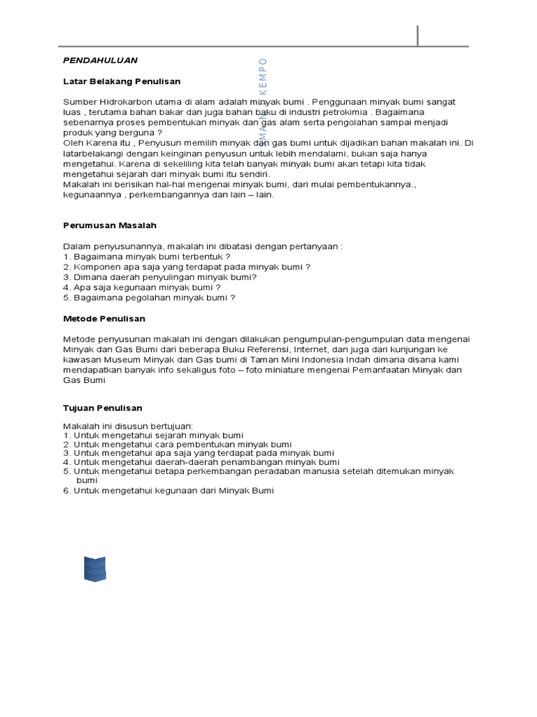 248157608 Makalah Mengenai Minyak Bumi Dan Gas Alam Docx