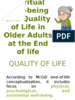 Spiritual Well-Being and Quality of Life in Older Adults