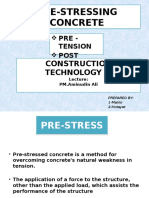 PRE-STRESSING TECHNIQUES FOR STRONGER CONCRETE