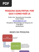 PESQUISA QUALITATIVA