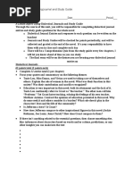 Download A Lesson Before Dying Dialectical Journal and Study Guide by Seamus Horn SN310637286 doc pdf