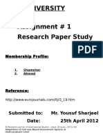 Research Journal of Internatıonal Studıes