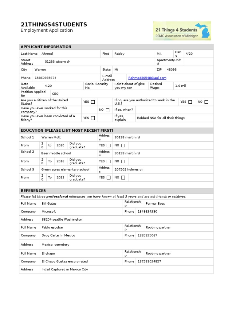 Sampleapplication 2 | PDF
